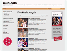Tablet Screenshot of musicals-magazin.de